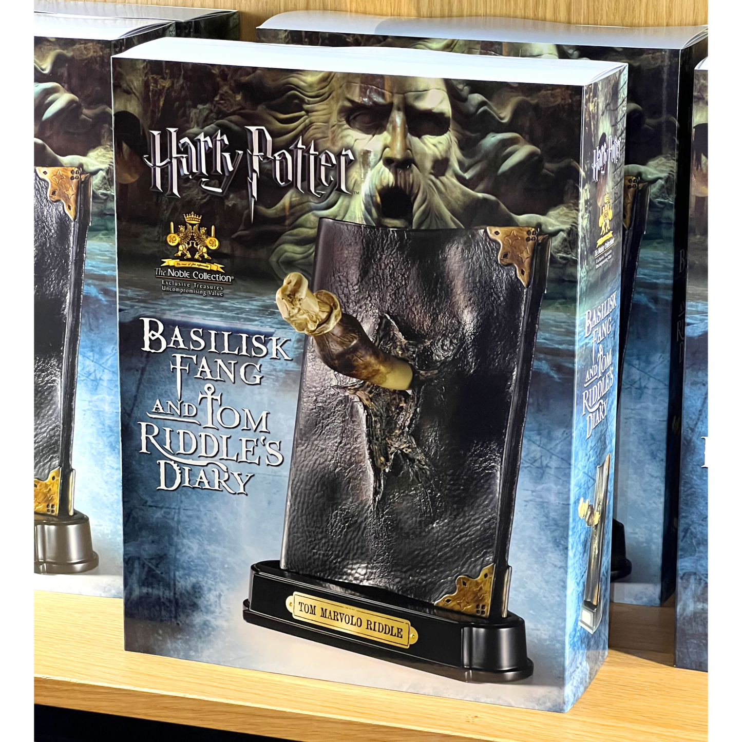 Basilisk Fang and Tom Riddle Diary Sculpture