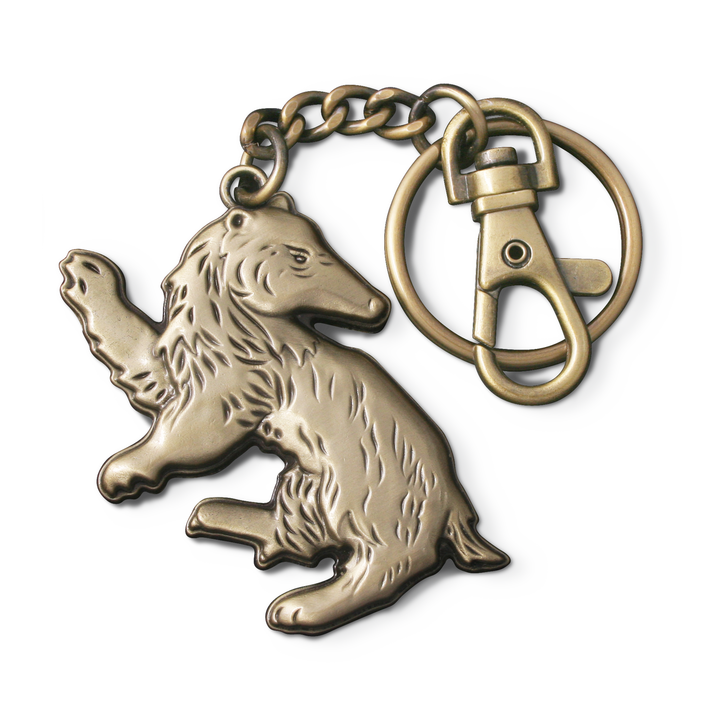 Hufflepuff Shaped Keychain