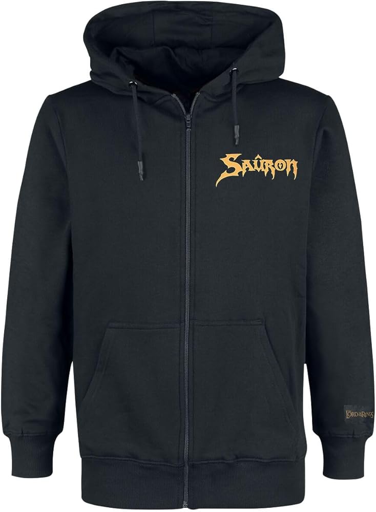 The Lord of the Rings - Black Sauron - Men's Zipper Hoodie