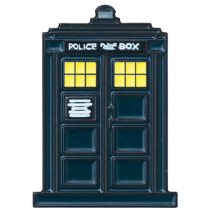 DR WHO TARDIS PIN BADGE