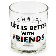 friends glass tumbler