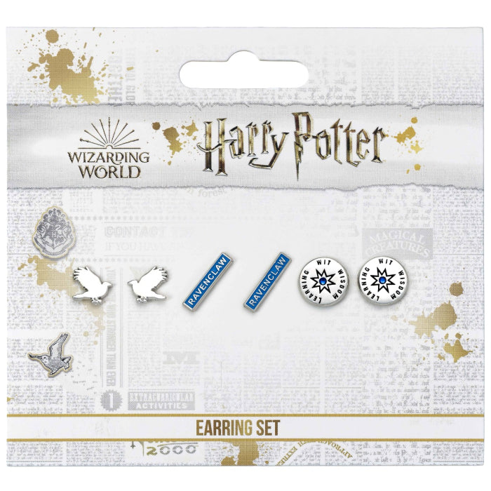 Harry Potter Ravenclaw Set of 3 Stud Earrings